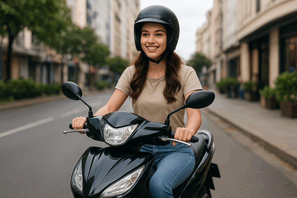 motor matic keren di kota (AI)