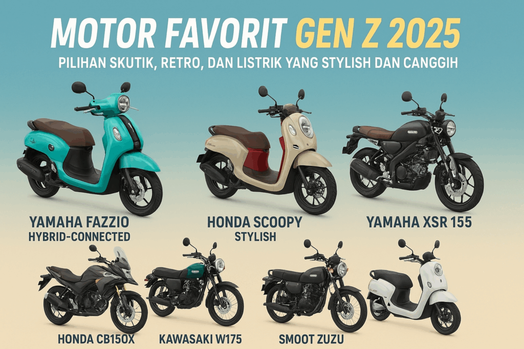 Motor Favorit Gen Z 2025: Pilihan Skutik, Retro, dan Listrik yang Stylish dan Canggih+