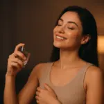 menyemprotkan parfum agar tahan lama (AI)