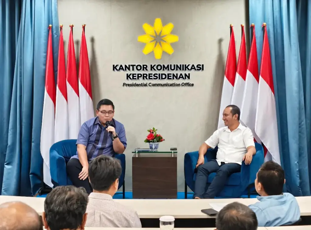 Deputi Diseminasi dan Media Informasi Kantor Komunikasi Presiden (PCO), Noudhy Valdryno