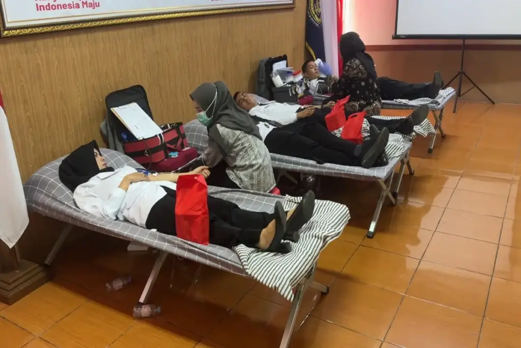 Lapas Garut gelar donor darah bekerjasama dengan PMI