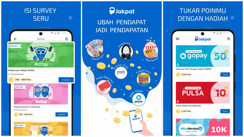 Jakpat platform survey online yang memungkinkan pengguna mendapatkan poin dengan mengisi survei