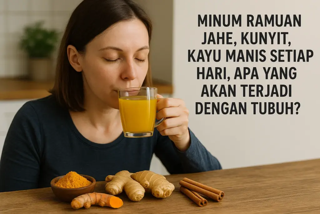 Cuma Minum Jahe, Kunyit, dan Kayu Manis Setiap Hari, Ini Perubahan Mengejutkan yang Terjadi pada Tubuh!