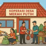 ilustrasi koperasi desa merah putih (AI)