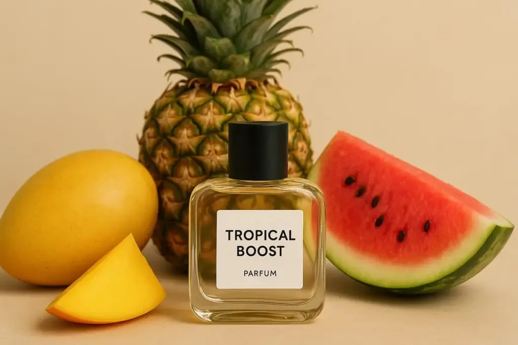 parfum buah tropis (AI)
