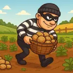 ilustrasi pencurian kentang (AI)
