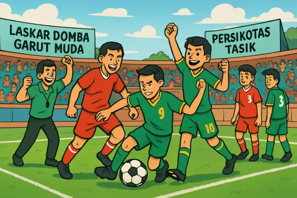 ilustrasi sepakbola (AI)