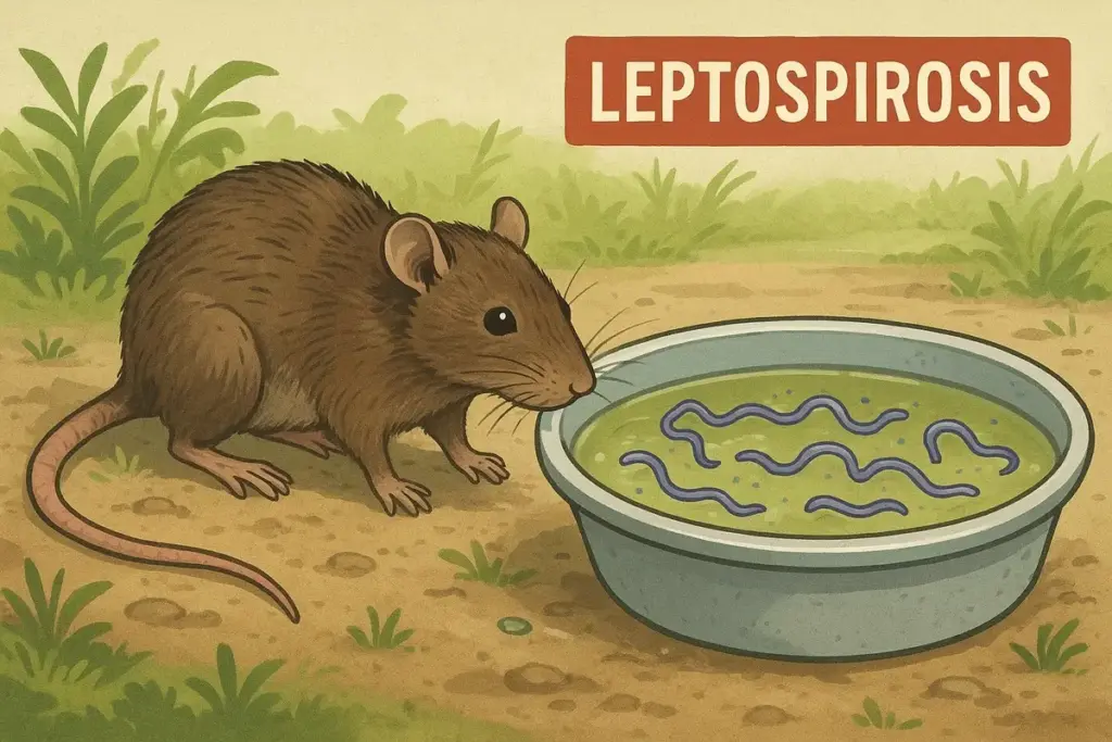 tikus menyebarkan bakteri yang menjadi penyebab penyakit leptospirosis (AI)