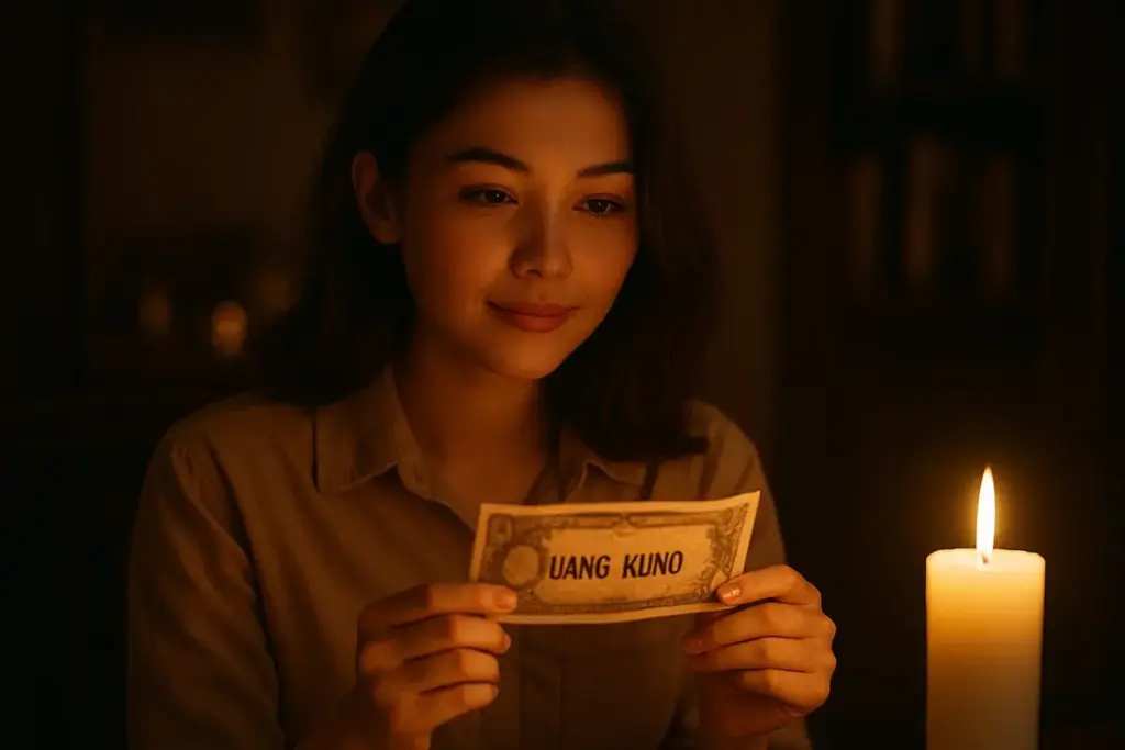 uang kuno, uang kertas (AI)