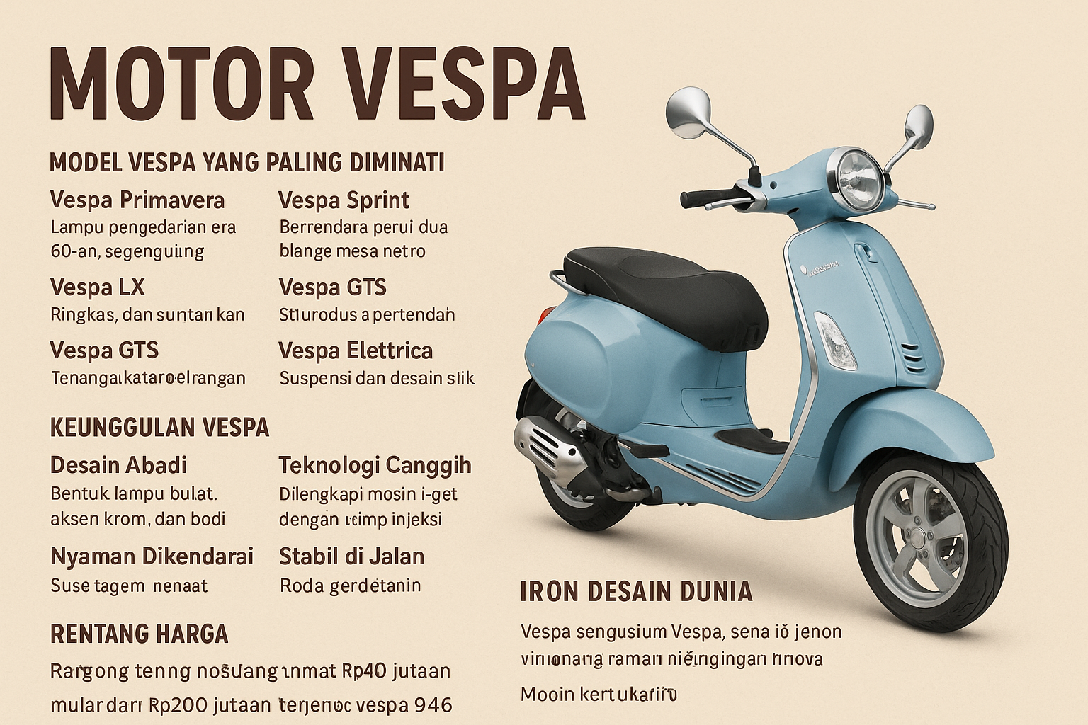 motor vespa