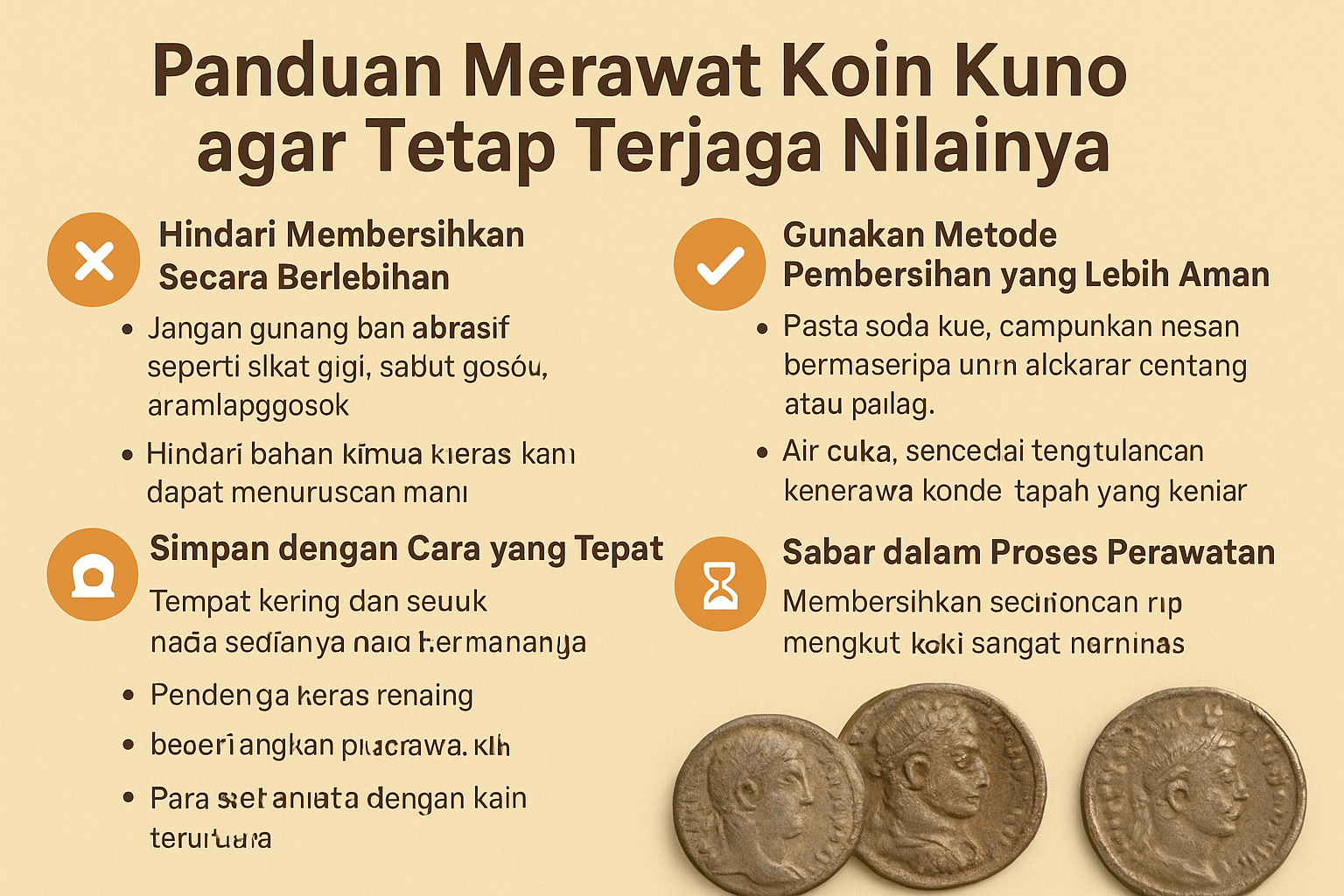 Panduan Merawat Koin Kuno agar Tetap Terjaga Nilainya