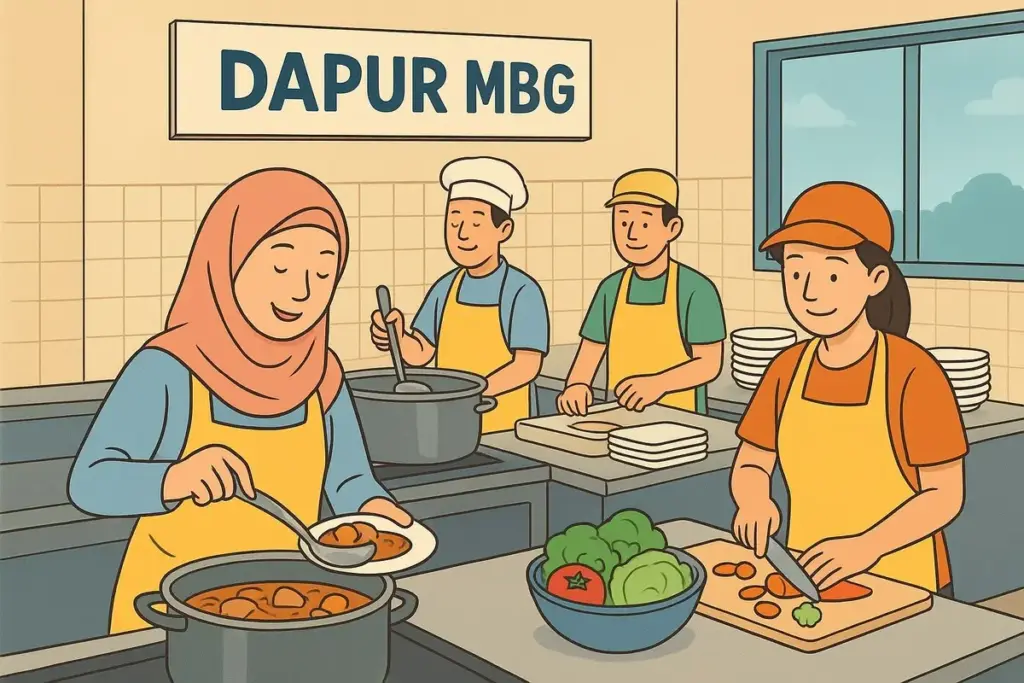 ilustrasi dapur MBG