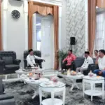 ‎Bupati Garut, Abdusy Syakur Amin, menerima kunjungan kerja dari Baznas RI di Pamengkang Pendopo Kabupaten Gar