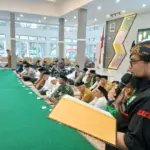 perwakilan dari Aliansi Driver Online Garut Bersatu kumpul bersama Bupati Garut di Pendopo