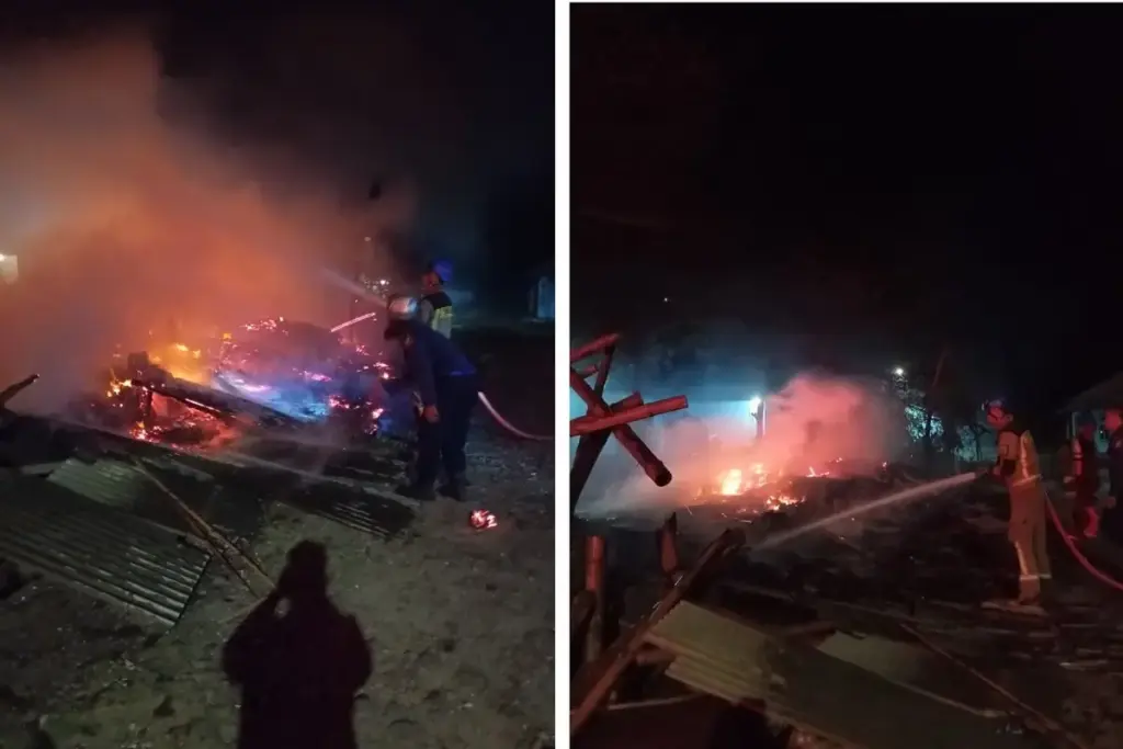 kebakaran di Sayang Heulang