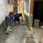 pembangunan jalan lingkungan di Desa Cintaasih (Rizka/Radar Garut)