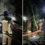 kebakaran menimpa warga Leles