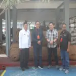 Kalapas Garut menerima kunjungan Dinas Inhil dan menunjukkan kerajinan coir shade