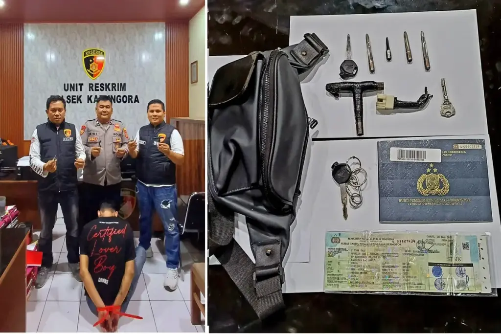 pencuri motor diamankan Polsek Kadungora