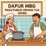 ilustrasi, dapur MBG paguyuban orang tua siswa (AI)