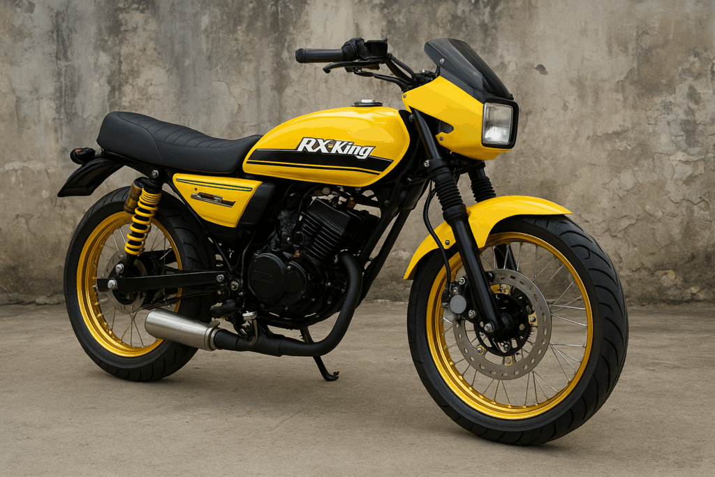 Modifikasi Yamaha RX King Gaya Road Race, Bikin Tampilan Makin Galak ( AI )