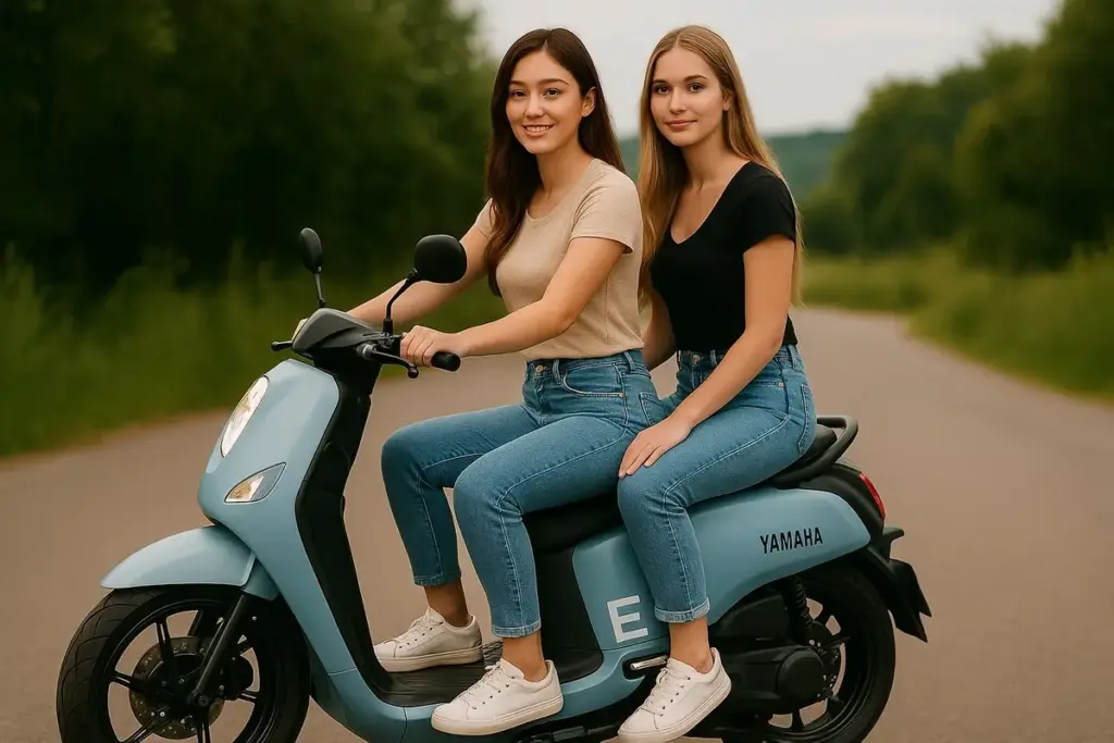ilustrasi motor listrik Yamaha (AI)