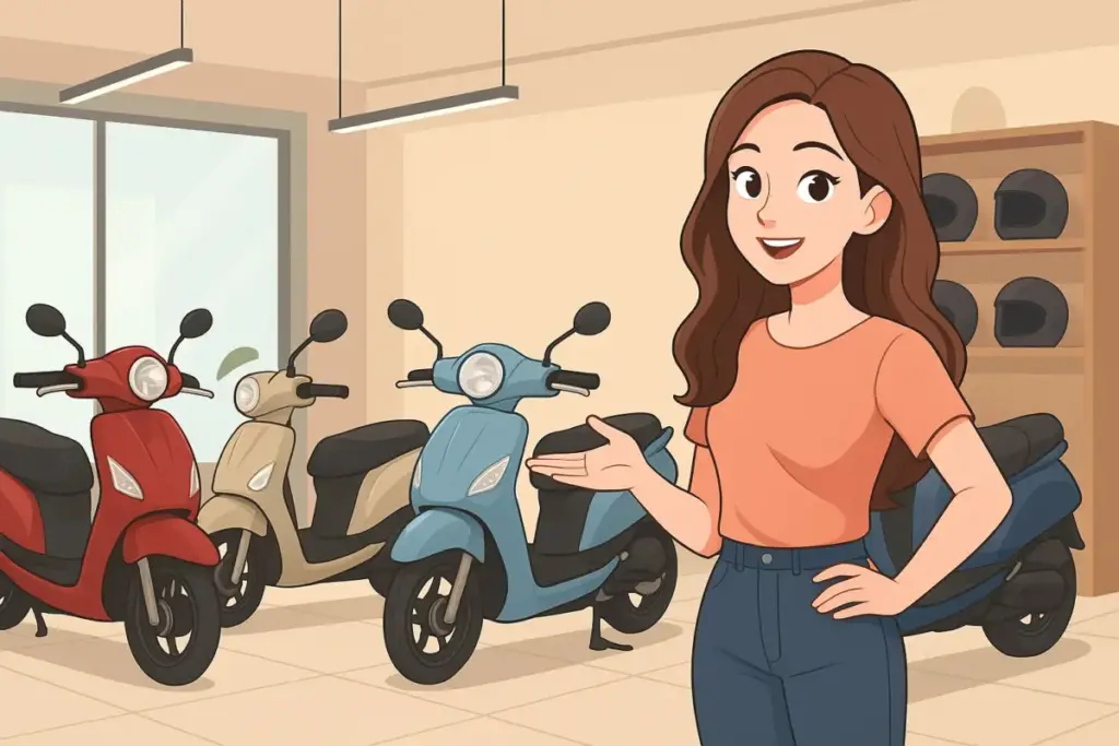 ilustrasi motor matic Honda (AI)