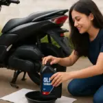 ganti oli motor (AI)