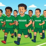 ilustrasi tim Persigar (AI)