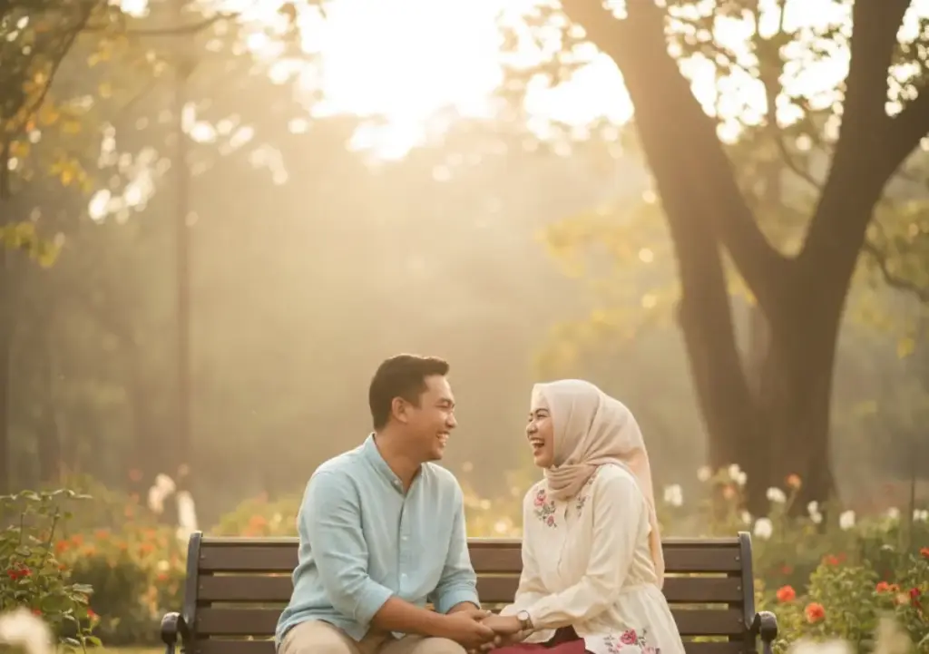 prompt gemini ai pasangan berhijab