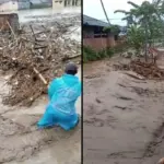Kondisi banjir yang melanda Desa Sukawening, Kab Garut. (Istimewa)
