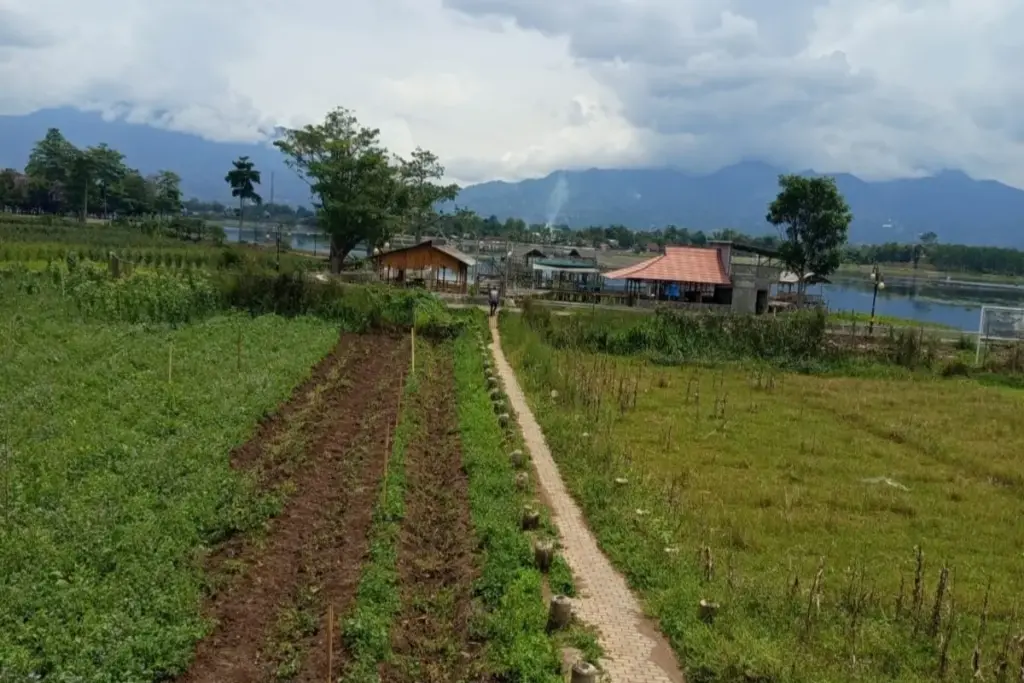 Jembatan Bambu Ikon Wisata Mukti Cai Kini Tinggal Kenangan