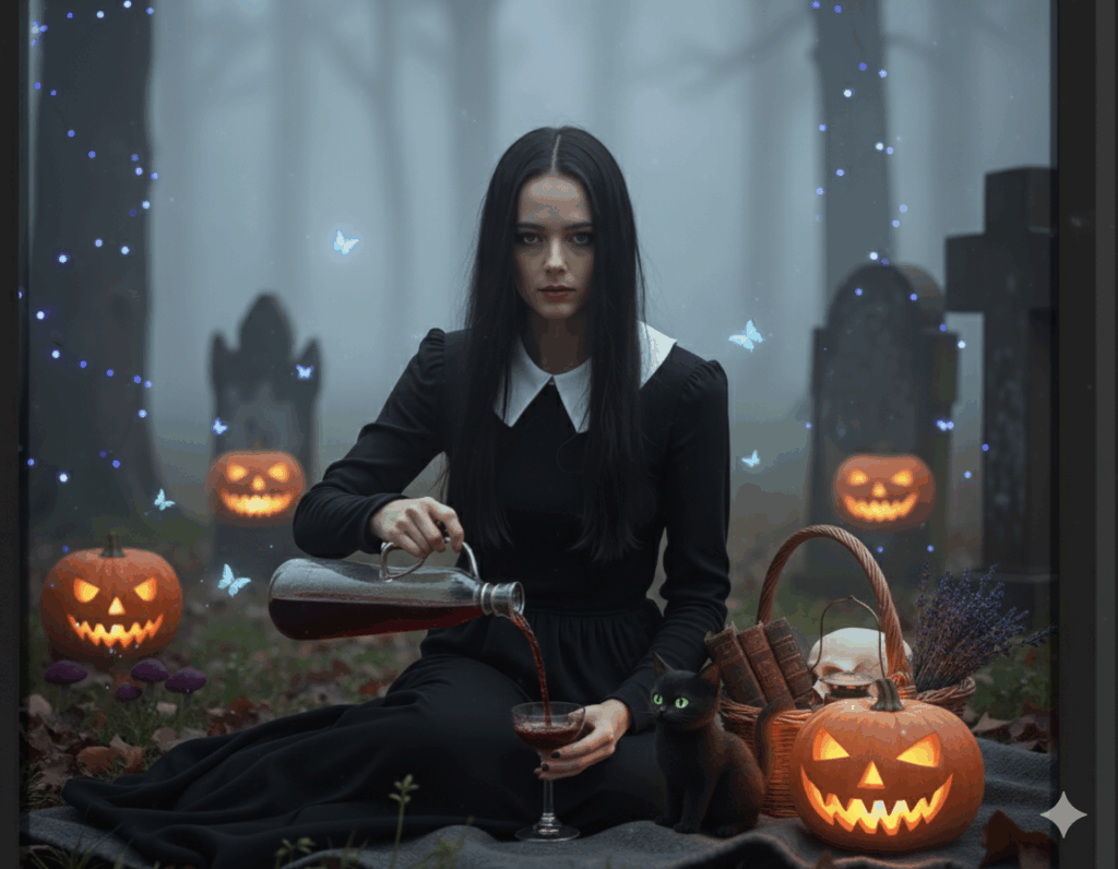 Tren Foto Halloween 2025: Estetik, Horor, tapi Tetap Cantik dengan Prompt AI Halloween/Ilustrasi AI