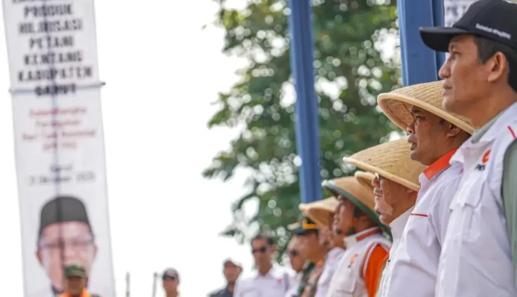 Sejumlah petinggi DPP Partai Keadilan Sejahtera (PKS) saat melakukan launching produk hilirisasi petani kentan