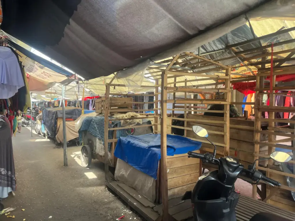 Kondisi Pasar Baru di Jalan Ahmad Yani. (Foto: Rizka/Radar Garut)