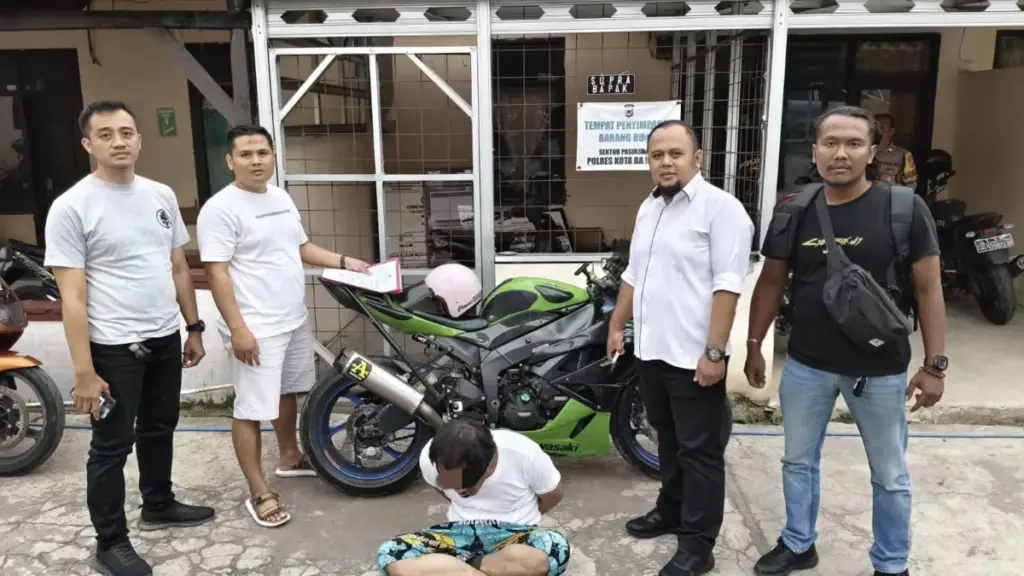 Pelaku curanmor ditangkap Polsek Kadungora. (Dok Polres Garut)