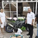 Pelaku curanmor ditangkap Polsek Kadungora. (Dok Polres Garut)