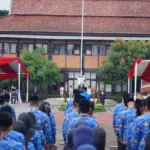 Pelaksanaan Upacara Hari Sumpah Pemuda yang dilaksanakan di lapangan Setda Garut. (Istimewa)