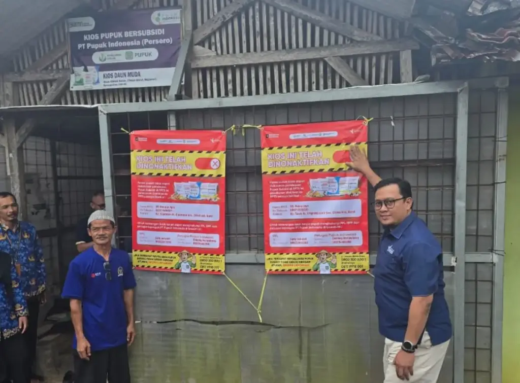 Jual Pupuk Subsidi Diatas HET, Pupuk Indonesia Cabut Izin Kios di Cibiuk istimewa