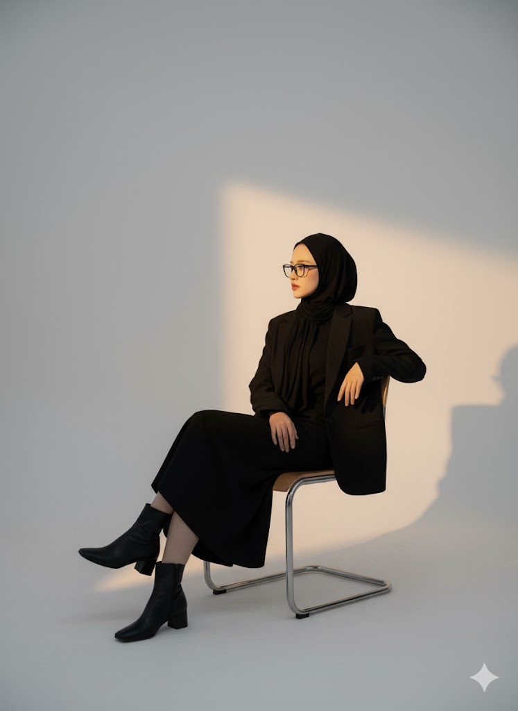 prompt gemini ai foto studio berhijab