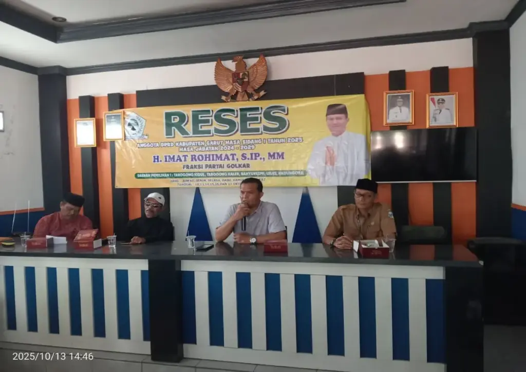 H. Imat Rohimat, Anggota DPRD Garut melaksanakan reses, serap aspirasi warga Leles
