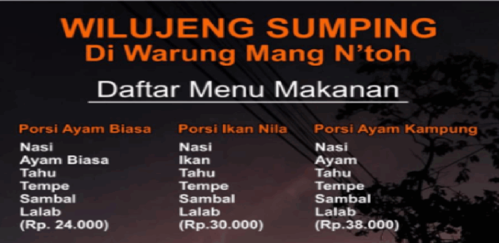 menu warung mang ntoh
