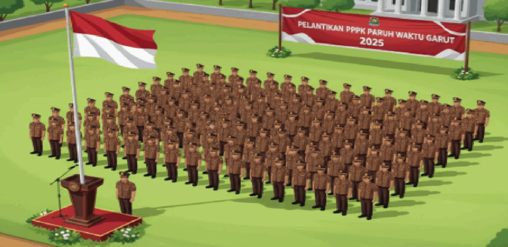 pelantikan pppk paruh waktu 2025 garut