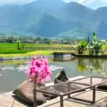 rumah makan view sawah di Garut