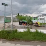 Pembangunan jalan baru K.H Anwar Musaddad, terpantau sudah mulai hampir selesai.(Ale/Radar Garut)