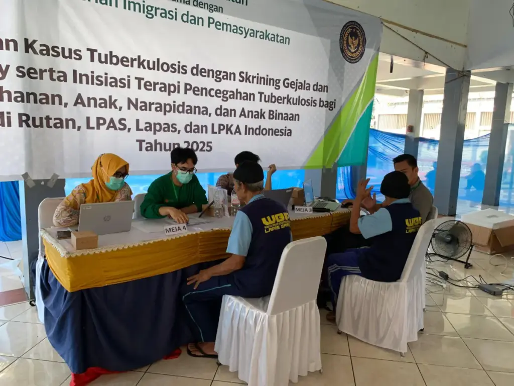 Kegiatan skrining TBC di Lapas Kelas IIA Garut