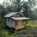 Saung milik warga Cibiuk di Salagedang Desa Cibatu, lokasi ditemukannya mayat wanita