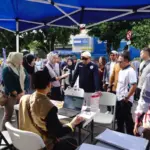 Kampanye Sehat Tanpa TBC digelar saat CFD di Jalan Ahmad Yani. (Dok Diskominfo)