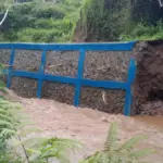 Kondisi TPT yang ambruk padahal baru dibangun 3 bulan