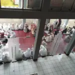 Calhaj yang mengepung DPRD Garut. (Feri/Radar Garut)